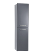 Kartell K-VIT Options 24 Wall Mounted Side Unit in White Gloss & Matt Cool Grey (OPTWMSU-WT)(OPTWMSU-CG)