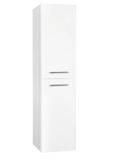 Kartell K-VIT Options 24 Wall Mounted Side Unit in White Gloss & Matt Cool Grey (OPTWMSU-WT)(OPTWMSU-CG)