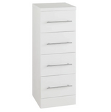Kartell K-VIT Impakt Drawer Unit 300mm 4 Drawers (300mm deep)-White Gloss (IMP300DU)