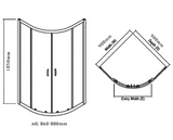 Kartell K-VIT Koncept Quadrant Shower Screens