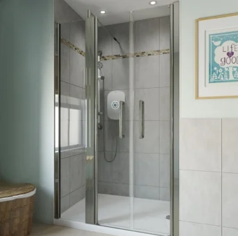 AKW Larenco Alcove Saloon Door Shower Screens (All Sizes)