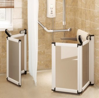 Impey Elevate Option H Corner Access Half Height Screens