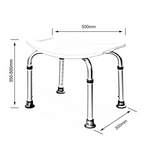AKW Aluminium Freestanding Shower Stool (02300)
