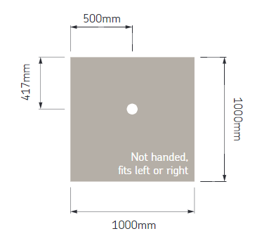 AKW Low Profile Shower Tray for Level or Low Access, photo 6