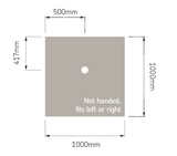 AKW Low Profile Shower Tray for Level or Low Access, photo 6