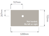 AKW Low Profile Shower Tray for Level or Low Access, photo 7