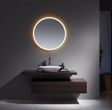 Kartell K-VIT Burleigh 600mm Round Mirror with White Acrylic Edge (BUW60)