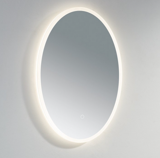 Kartell K-VIT Burleigh 600mm Round Mirror with White Acrylic Edge (BUW60)