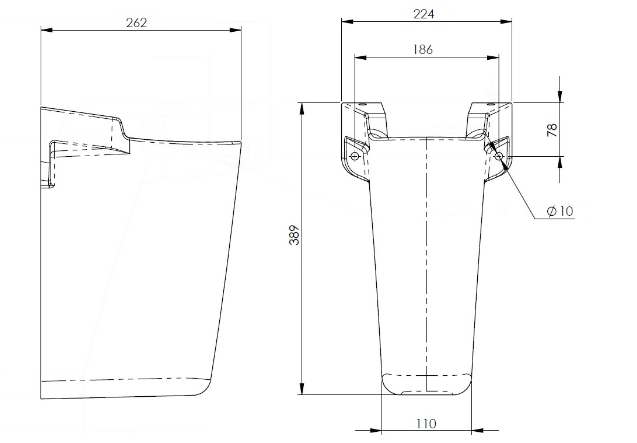 AKW Navlin Semi Pedestal (23587)