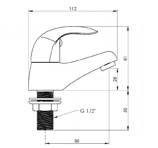 AKW Denova Lever Wash Basin Taps (Pair) – Standard or Flow Limited