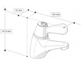 AKW TMV3 Thermostatic Wash Basin Mixer Tap, photo 3
