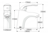 AKW Denova Mono Basin Mixer Tap – With or Without Clicker Waste
