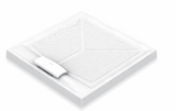 AKW Sulby Step-In Shower Tray with Built-In Gravity Waste, photo 4