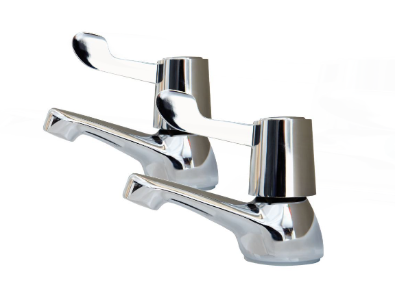 AKW Navlin Wash Basin Pack with Pedestal & Lever Taps, photo 6