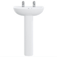 AKW Navlin Wash Basin Pack with Pedestal & Lever Taps