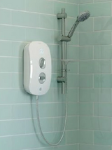 AKW iTherm White 9.5kw Thermostatic Shower With Standard Kit (29025)