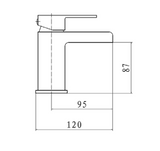 Kartell K-VIT Phase Mono Basin Mixer With Click Waste Chrome (TAP035PH)