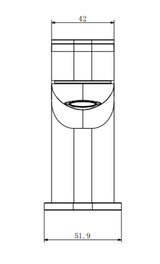 Kartell K-VIT Visage Mini Mono Basin Mixer Chrome (TAP271VIJ)