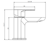 Kartell K-VIT Visage Mini Mono Basin Mixer Chrome (TAP271VIJ)