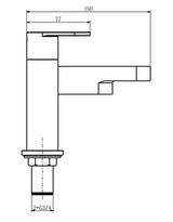 Kartell K-VIT Logik Bath Filler Chrome (TAP042LOJ)