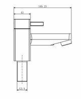 Kartell K-VIT Mode Bath Filler Chrome (TAP124MOJ)