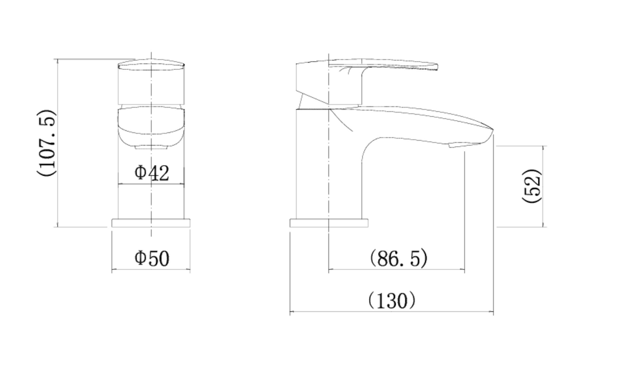 Kartell K-VIT Mini Mono Basin Mixer Chrome (TAP261VE)