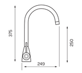 Kartell K-VIT Bond Kitchen Sink Mixer – Chrome (KST007)