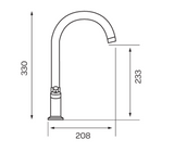 Kartell K-VIT Kitchen Sink Mixer Tap Chrome (KST009)