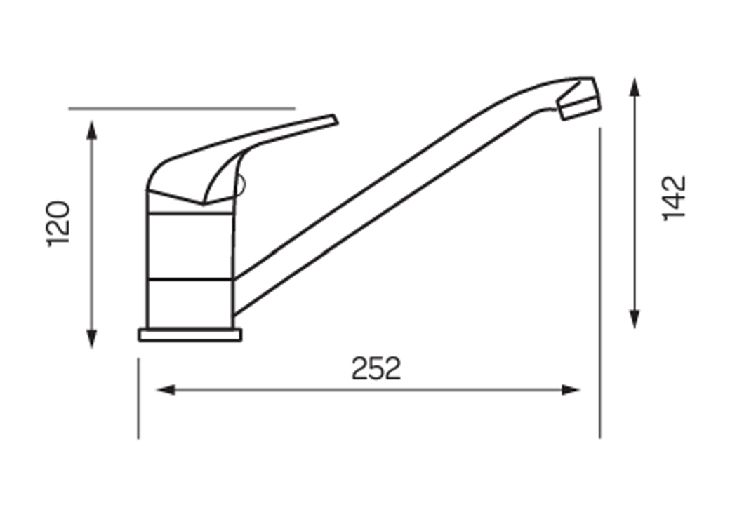 Kartell K-VIT G4K Kitchen Sink Mixer – Chrome (KST012)