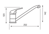 Kartell K-VIT G4K Kitchen Sink Mixer – Chrome (KST012)