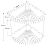 Kartell K-VIT Wire Double Corner Basket – Chrome (ACC102)