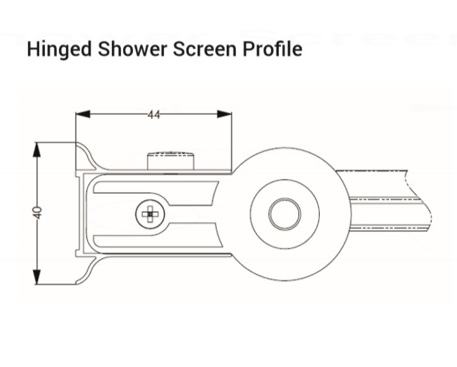 AKW Curved Top Bath Shower Screen, photo 7