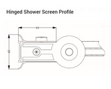 AKW Curved Top Bath Shower Screen, photo 7