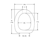 Pressalit Toilet Seat Dania With Cover Red (R37035-D92999)
