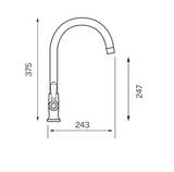 Kartell K-VIT Buckingham Traditional Kitchen Sink Mixer – Chrome (KST015)
