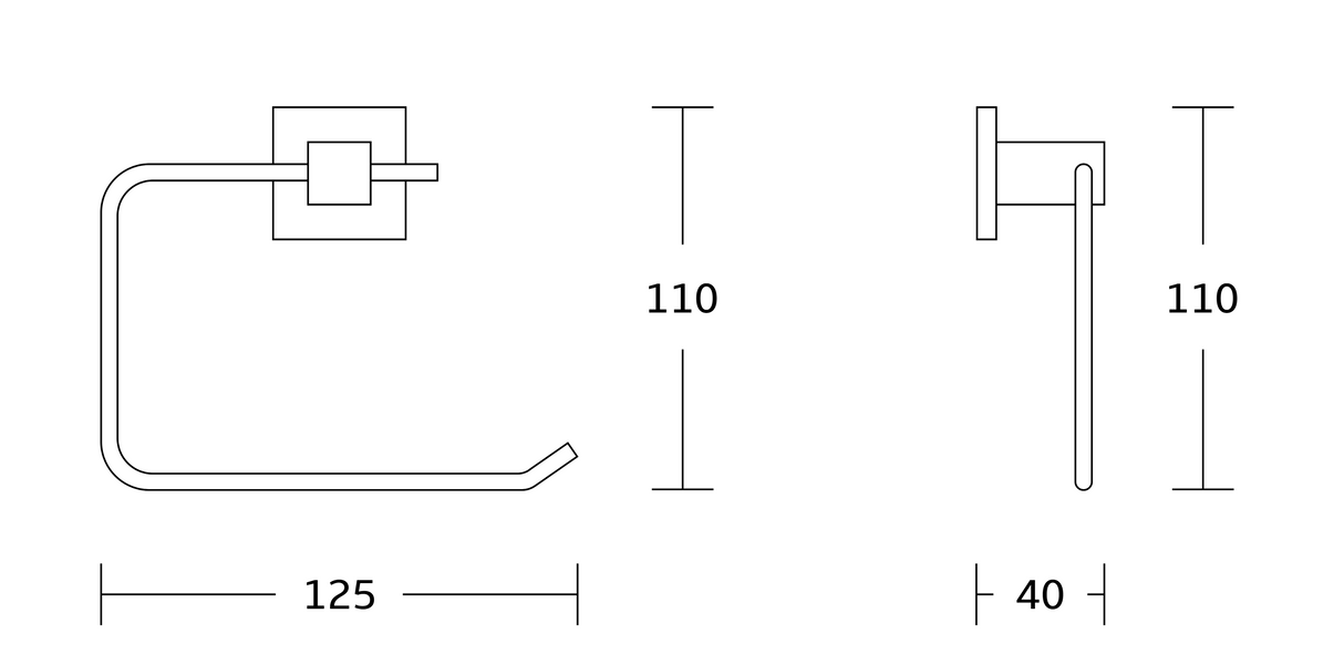 Kartell K-Vit Pure Toilet Roll Holder Chrome (ACC165)