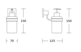 Kartell K-VIT Pure Soap Dispenser & Holder – Chrome (ACC167)