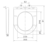 Kartell K-VIT Kameo Rimless Wall Hung WC Pan (Cistern & Seat Options)- White Gloss (POT539KA)
