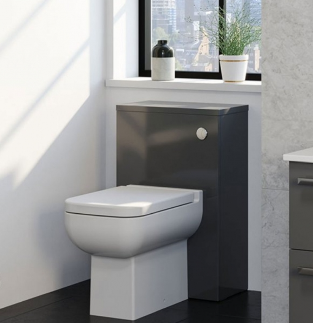 Kartell K-VIT Purity 505mm WC Unit - Storm Grey Gloss (FUR086PU)