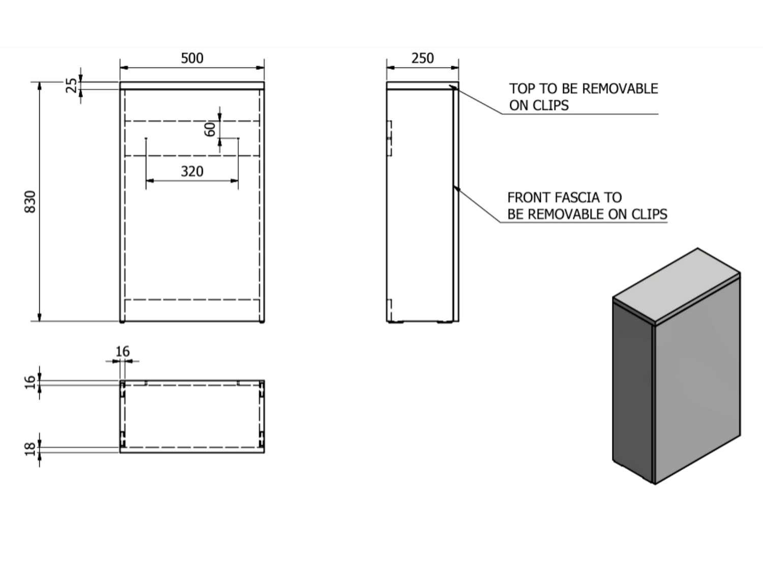 Kartell K-VIT Purity 505mm WC Unit - Silver Oak (PSO505WC) – Key West ...