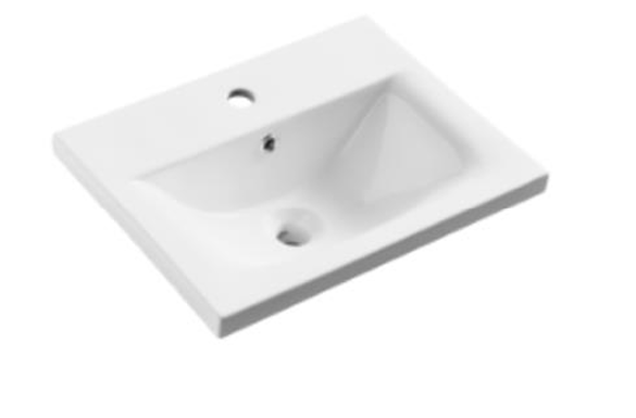 Kartell K-VIT Purity 500mm Floor Standing 2 Door Unit With Mid Depth Ceramic Basin - Silver Oak (PSO500DO-FUR064PU)