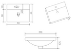 Kartell K-VIT Purity 500mm Floor Standing 2 Door Unit With Mid Depth Ceramic Basin - Silver Oak (PSO500DO-FUR064PU)