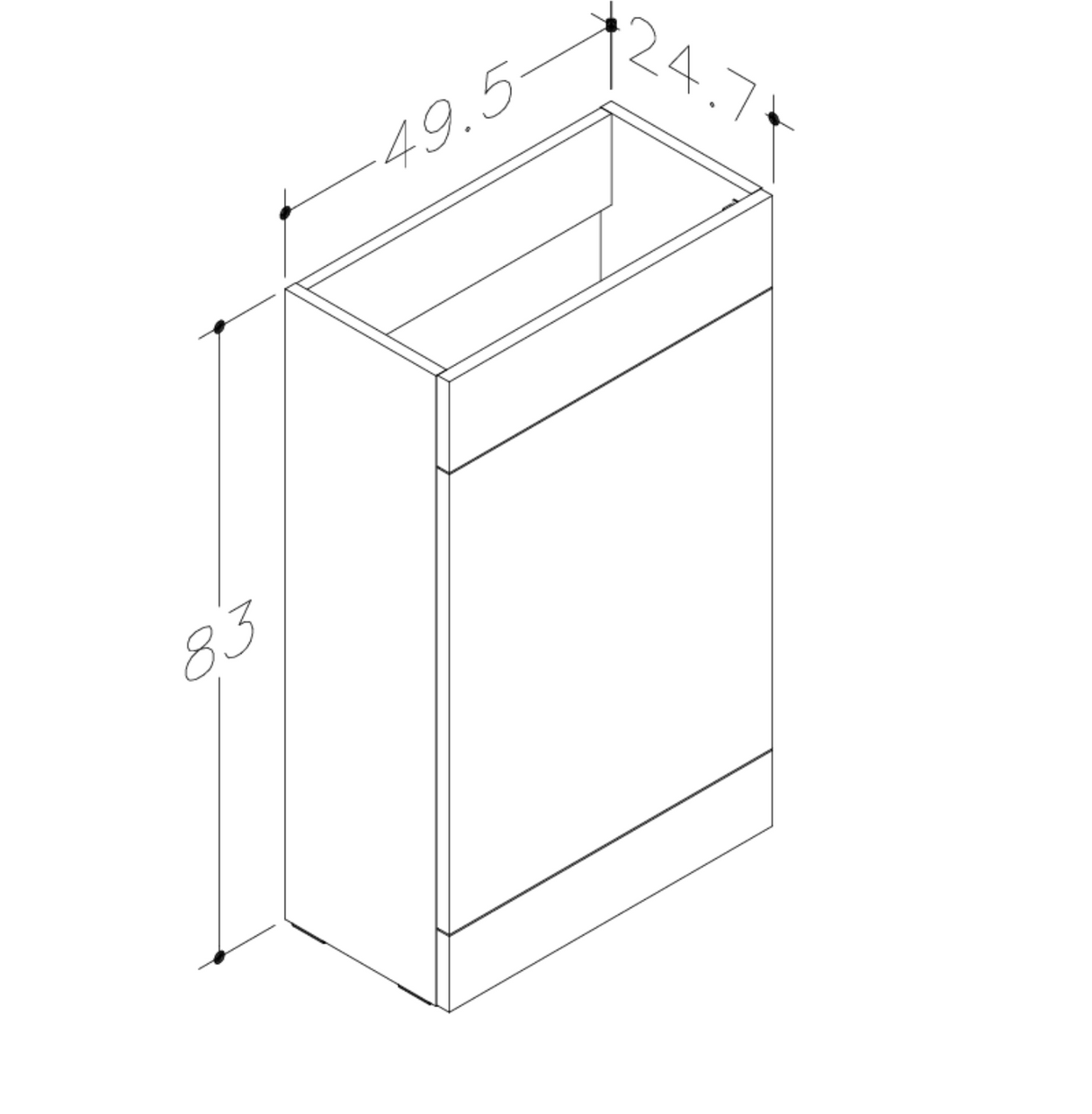Kartell K-VIT Matrix 2 Door L-Shaped Furniture Pack 1100mm Left Hand - Storm Grey Gloss (FUR003PU-FUR411MA-FUR430NEW-ACC001N)