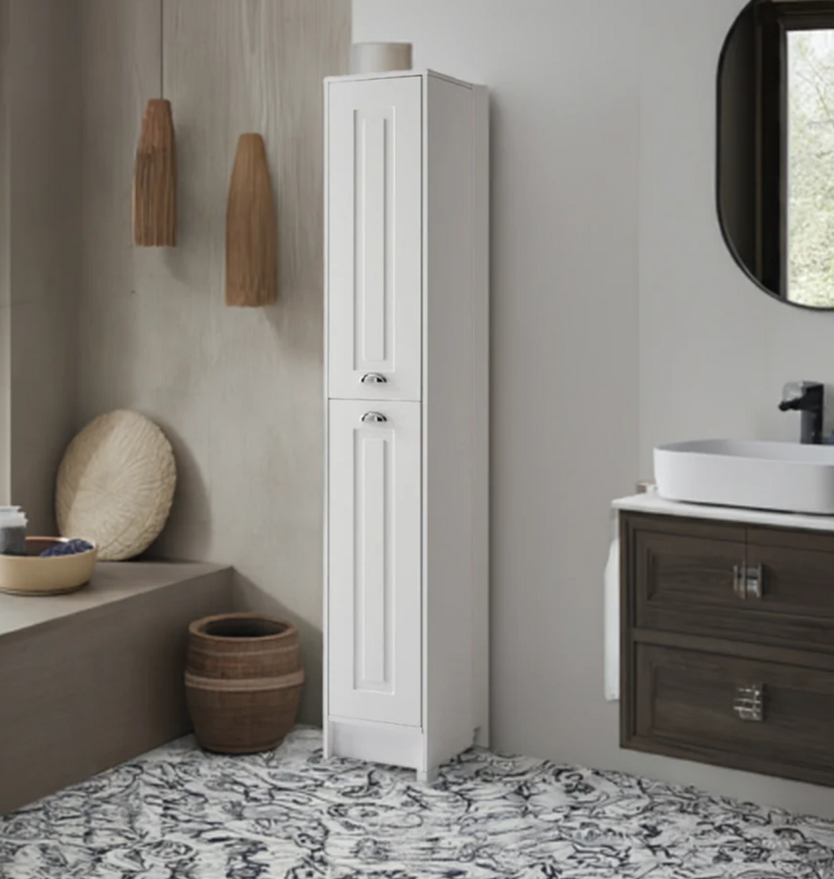 Kartell K-VIT Astley Floor Standing Side Unit - Matt White (FUR518AS)