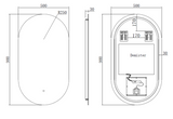 Kartell K-VIT Lola 500x900mm LED Mirror-Chrome (LO5090)