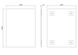 Kartell K-VIT Piazza Mirror- Chrome (PI5070)(PI6080)