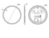 Kartell K-VIT Ottone Round 600mm Mirror-Brushed Brass (OT60 OFOTR)