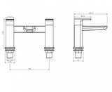 Kartell K-VIT Kolt Bath Filler Brushed Brass (TAP324KBB)