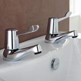 Kartell K-VIT Leva 3/4" Bath Taps (Pair) Chrome (TAP171LE)