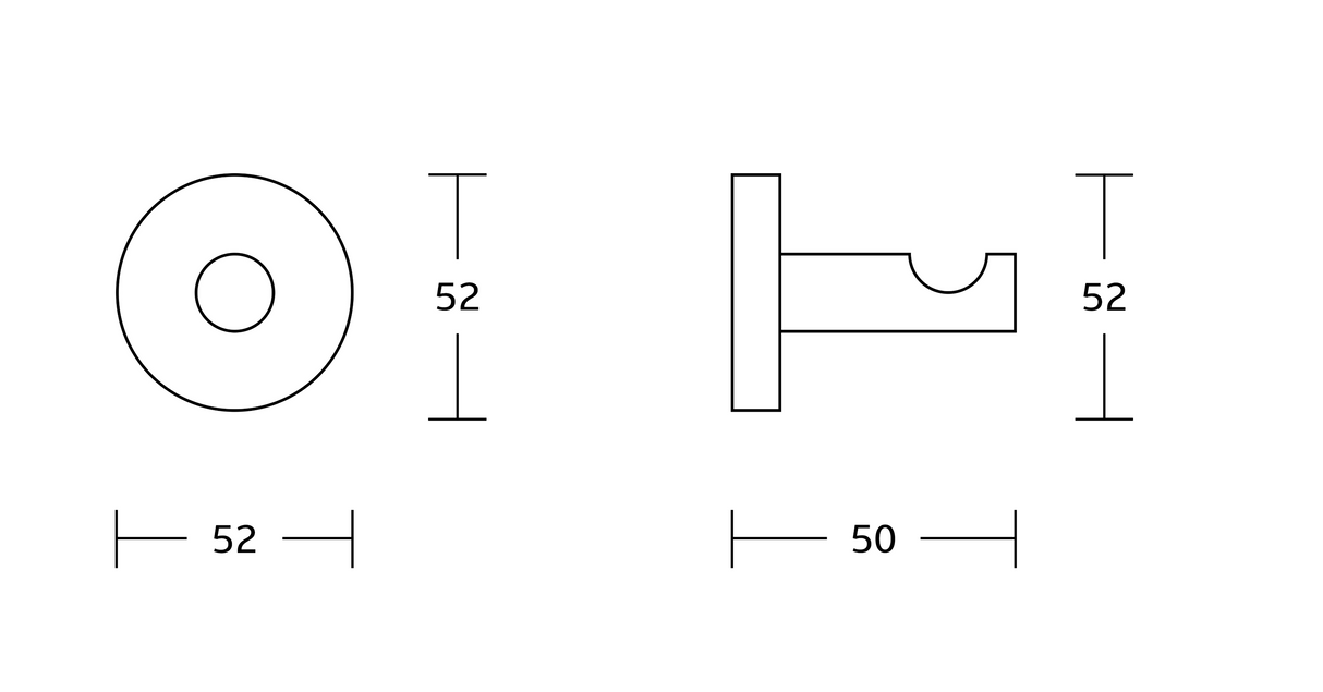 Kartell K-VIT Plan Robe Hook Chrome (ACC121)